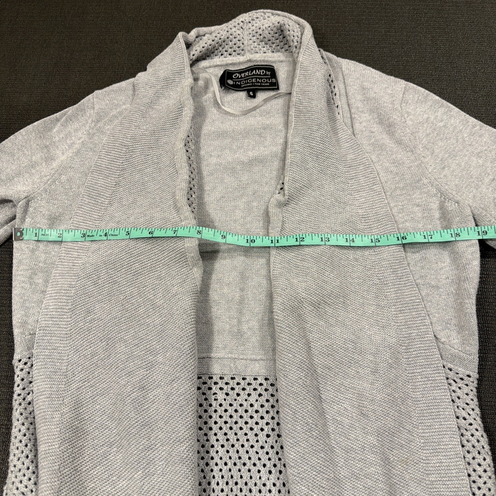 Overland By Indigenous Dawn Organic Cotton Circle Cardigan Sweater Size Small — image 4 of 7